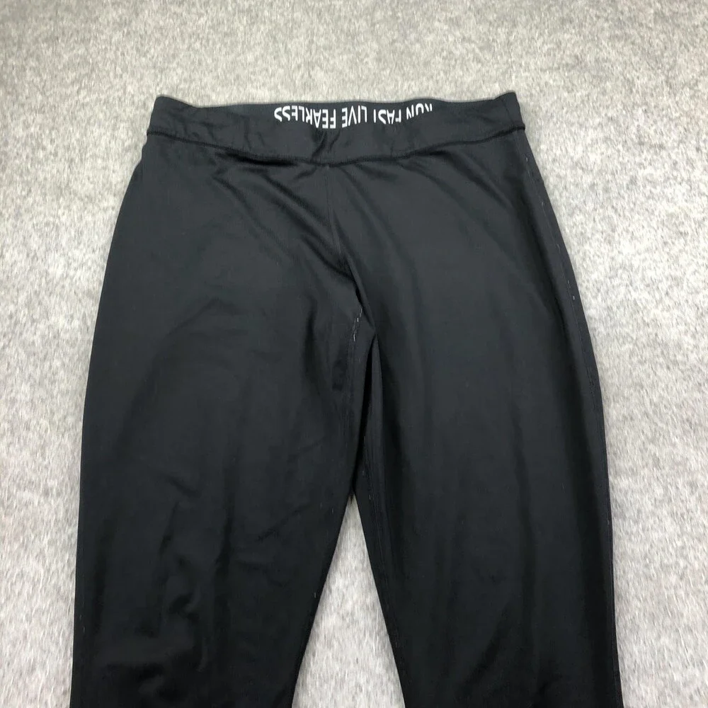 Nike Compression Pants Mens XL Black Dri-FIT Cropped Leggings Running Zip Pocket